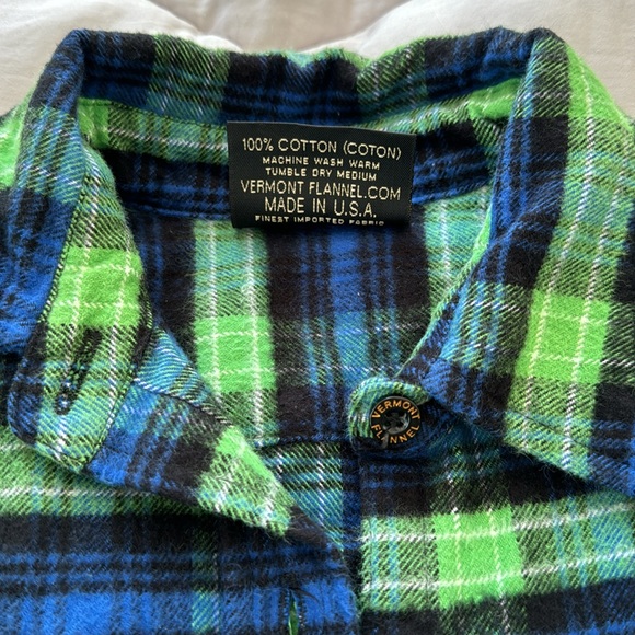 The Vermont Flannel Company Flannel in Blue and Green - Picture 7 of 7